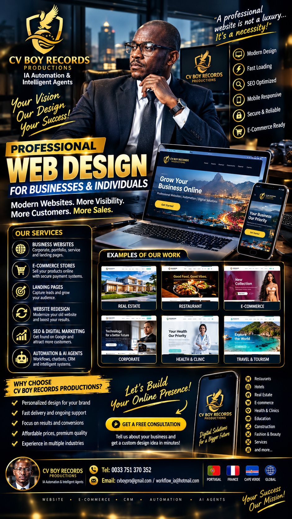 Professional web design for businesses and individuals